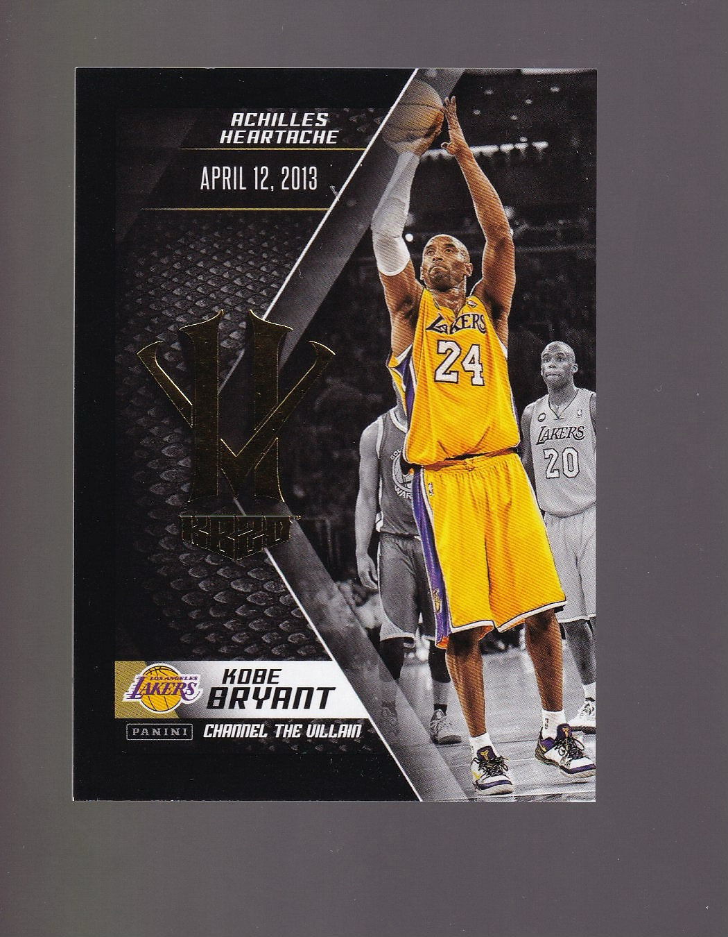 2015-16 Panini Kobe Bryant HeroVillain #18b Kobe Bryant