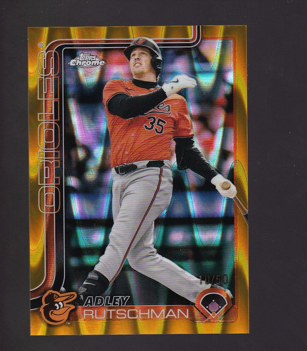 2025 Topps Chrome #271 Adley Rutschman Gold Refractors #/50