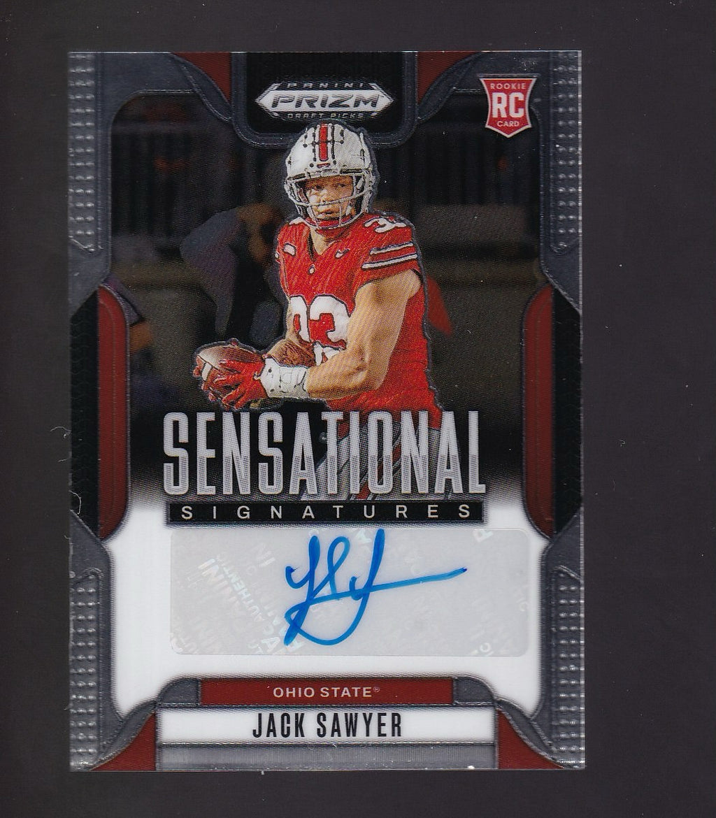 2025 Panini Prizm Draft Picks #SS-JKS Jack Sawyer Sensational Signatures