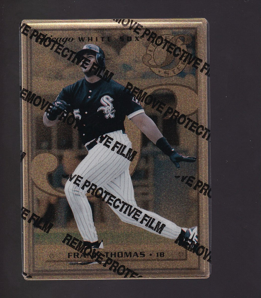 1996 Leaf Preferred #1 Frank Thomas Steel Gold Metal 1/77