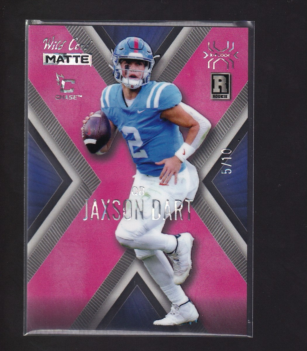 2024-25 Wild Card Matte Rookie - Xplode Silver Foil Pink #MXP-JD Jaxson Dart