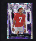 2022 Pro Set #VIP-CJS C.J. Stroud Campus VIP Purple Cracked Ice
