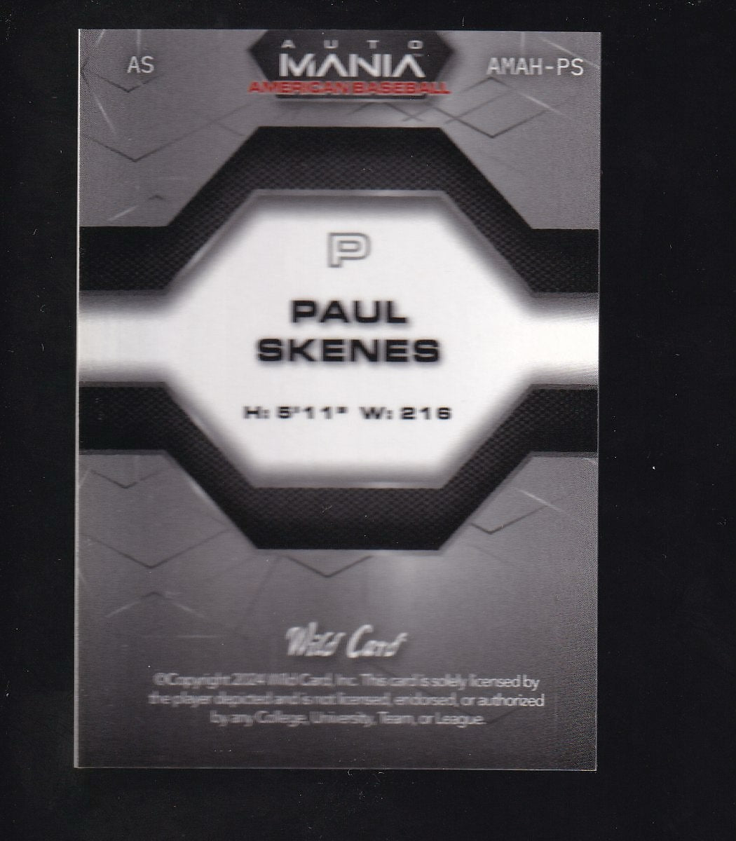 2024 Wild Card Automania Paul Skenes Hex Prism Fighter Jets #AMAH-PS Paul Skenes