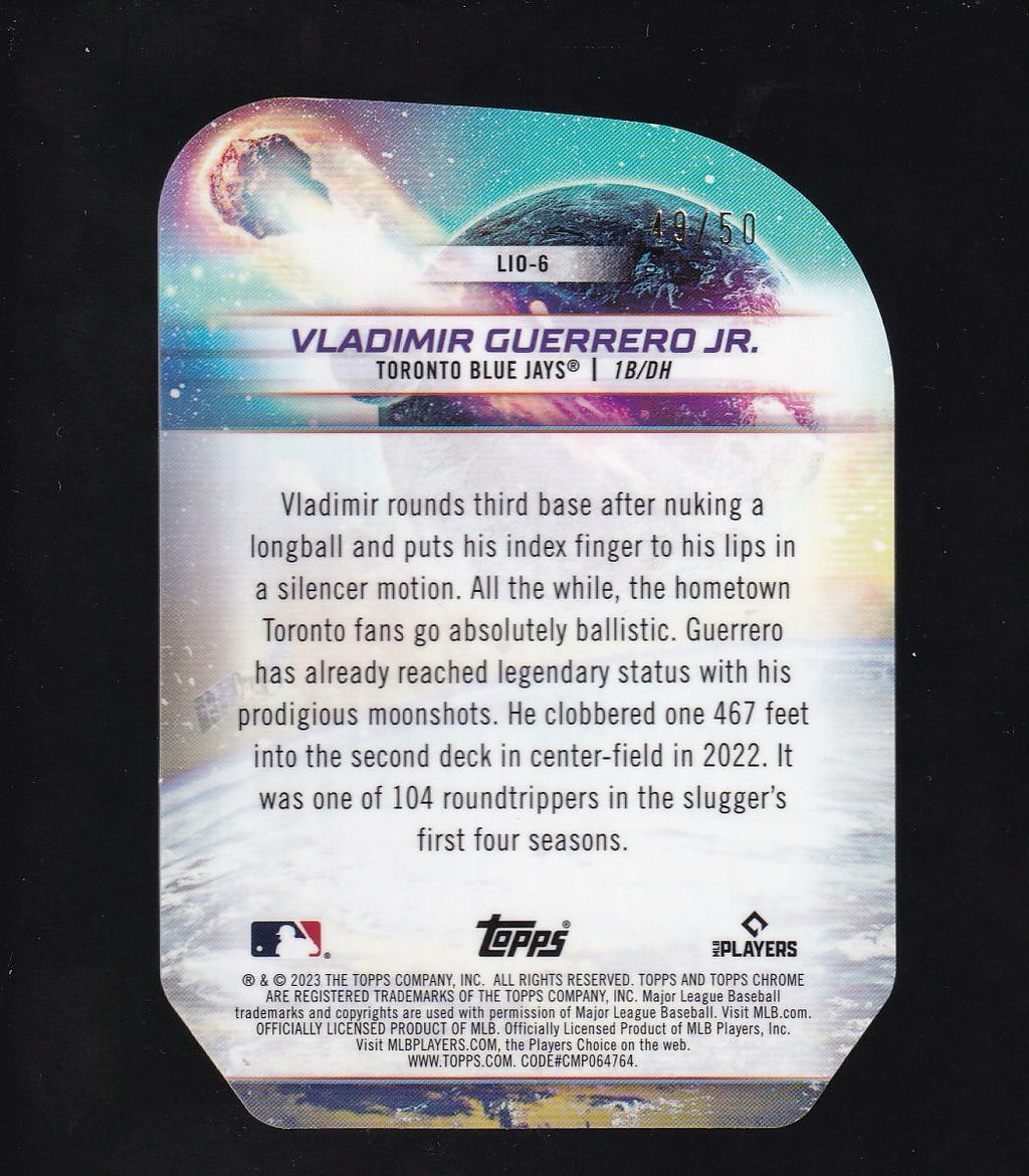 2023 Cosmic Chrome #LIO-6 Vladimir Guerrero Jr Launched Into Orbit Gold /50