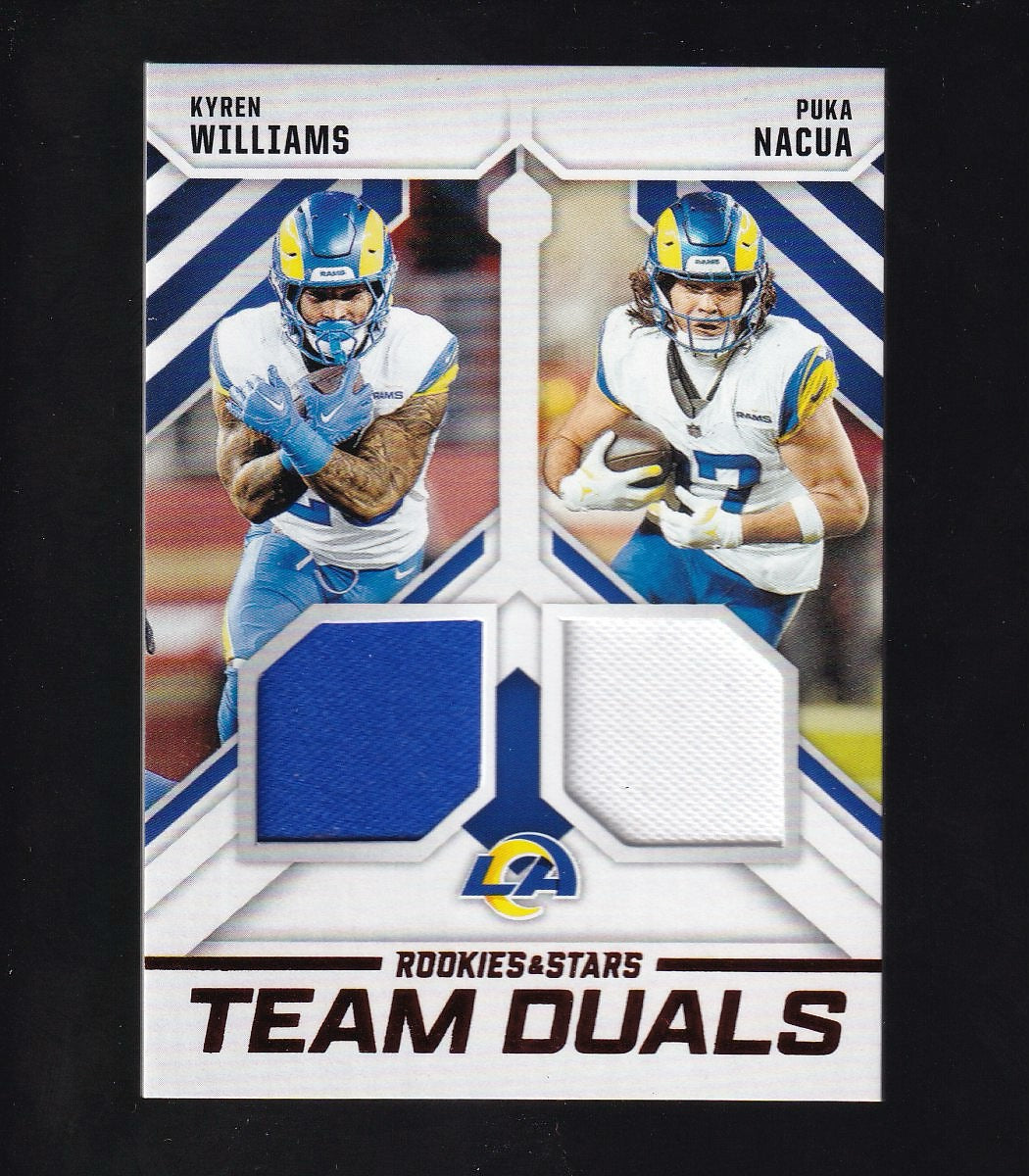 2025 Panini Rookies & Stars #TD-LAR Kyren Williams / Puka Nacua Team Duals
