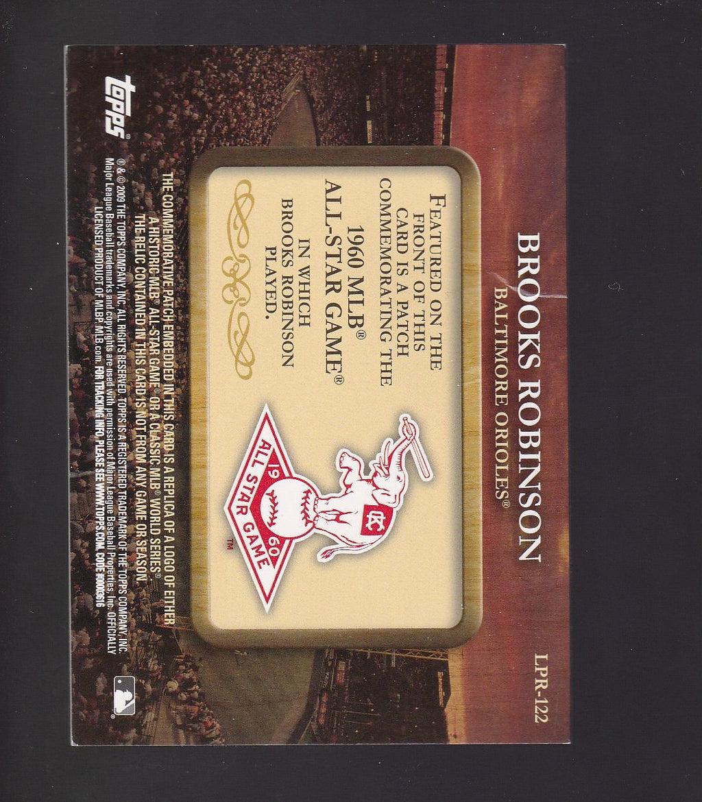 2009 Topps #LPR-122 Brooks Robinson Legends Commemorative Patch