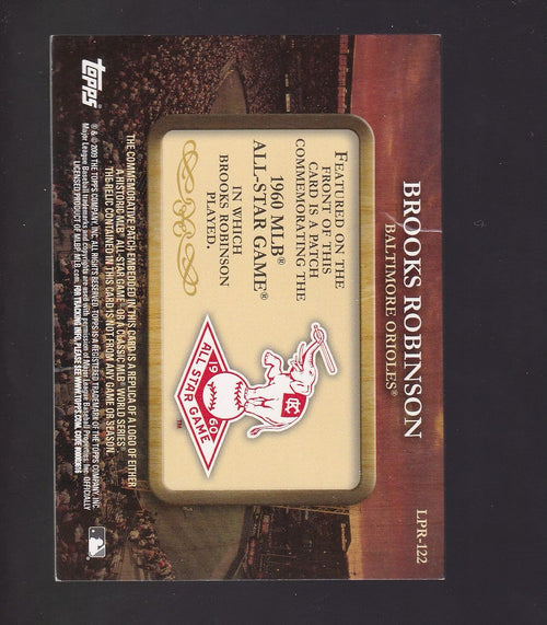 2009 Topps #LPR-122 Brooks Robinson Legends Commemorative Patch
