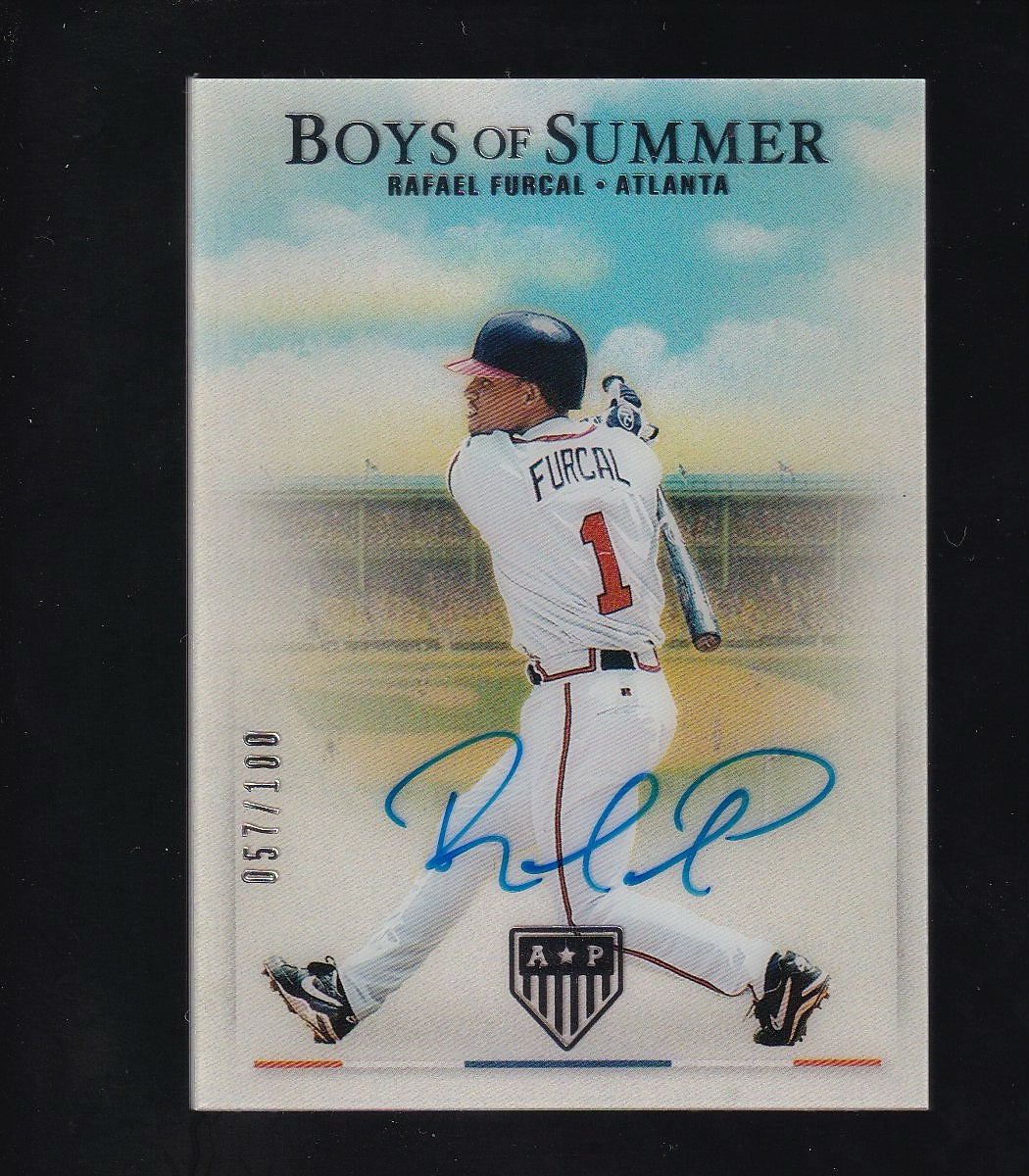 Boys of Summer #BOS-RF Rafael Furcal America's Pastime 57/100 Auto