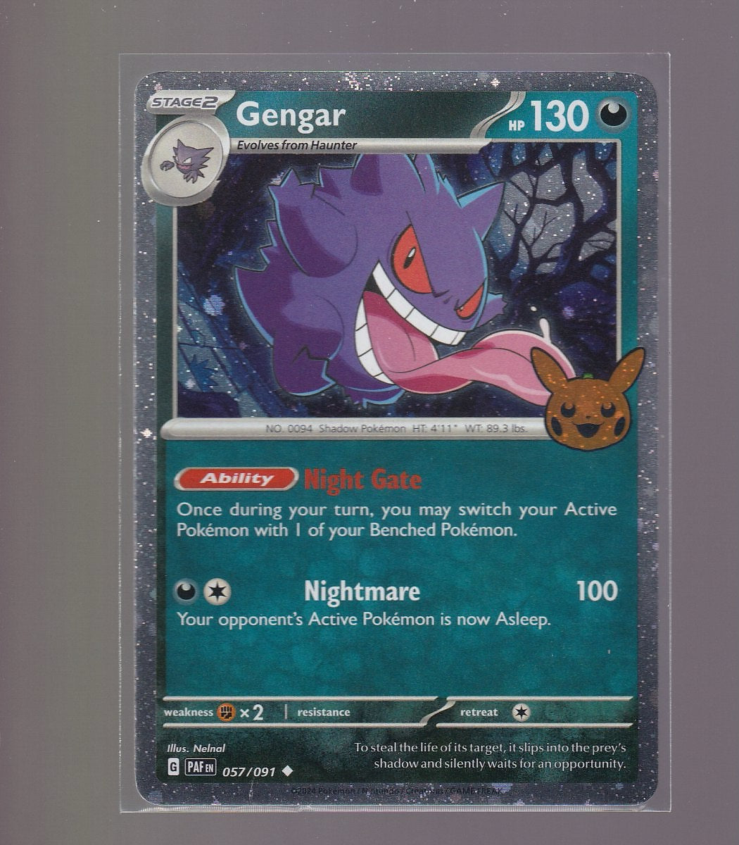 Trick or Trade BOOster Bundle 2024 #057/091 Gengar (Cosmos Holo)