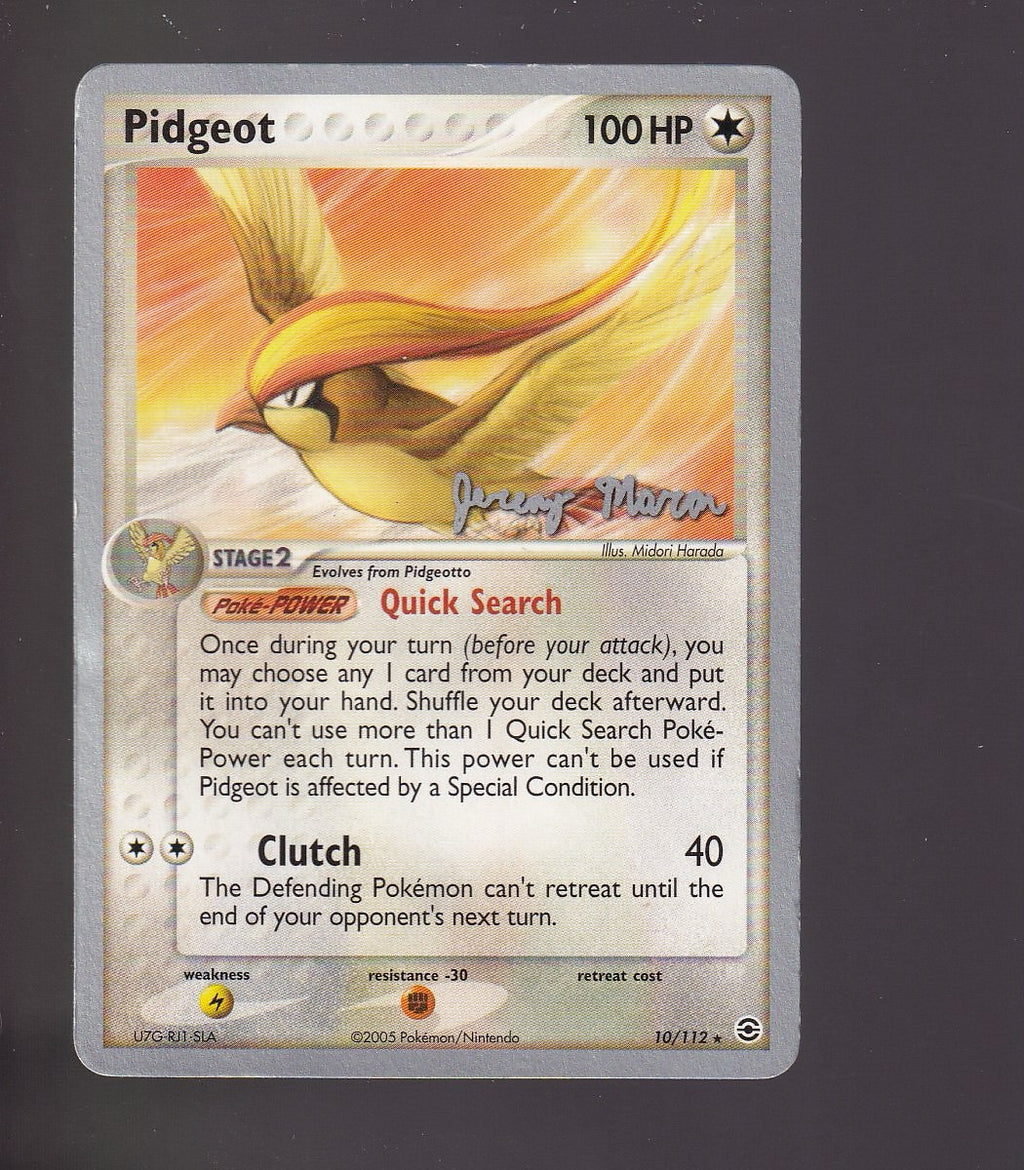 World Championship Decks-Jeremy Maron #10/112 Pidgeot-Lightly Played