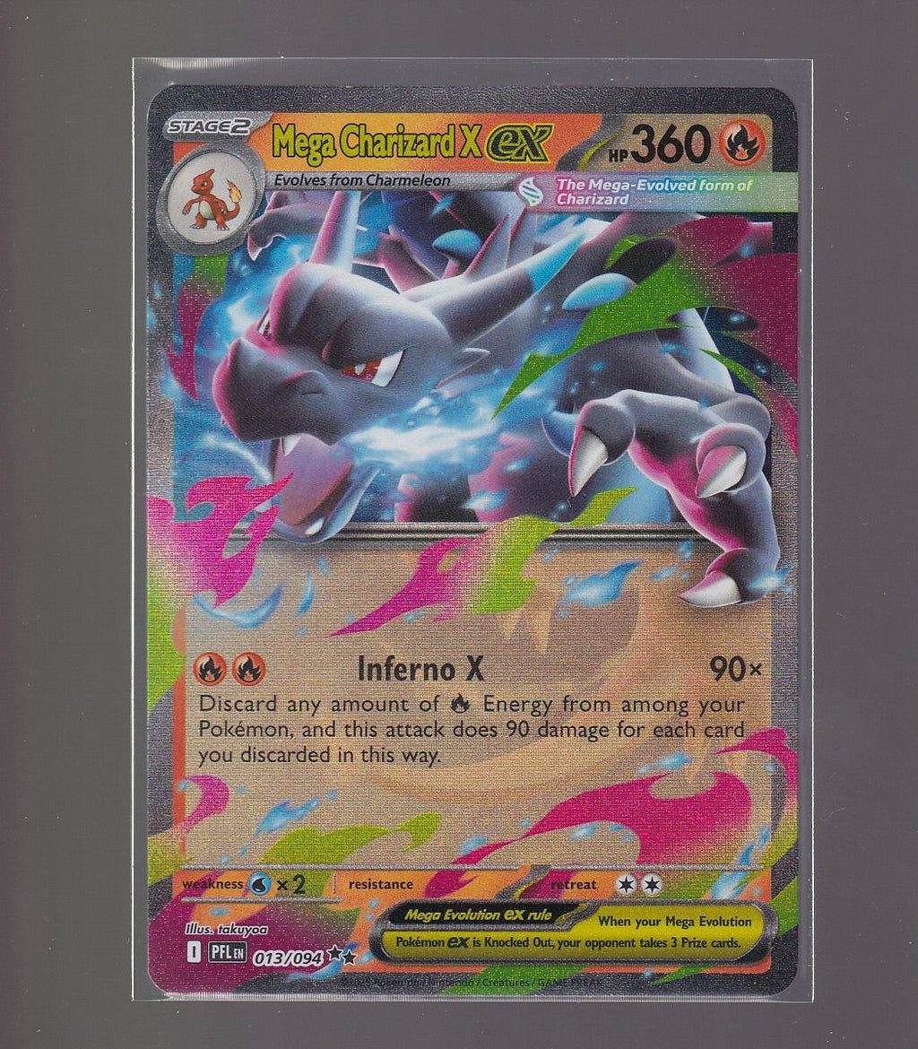 ME02: Phantasmal Flames #013/094 Mega Charizard X ex