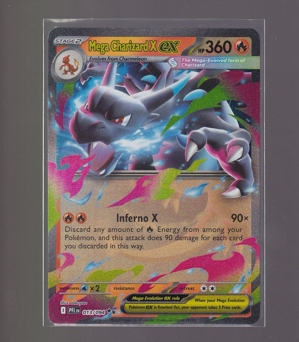 ME02: Phantasmal Flames #013/094 Mega Charizard X ex