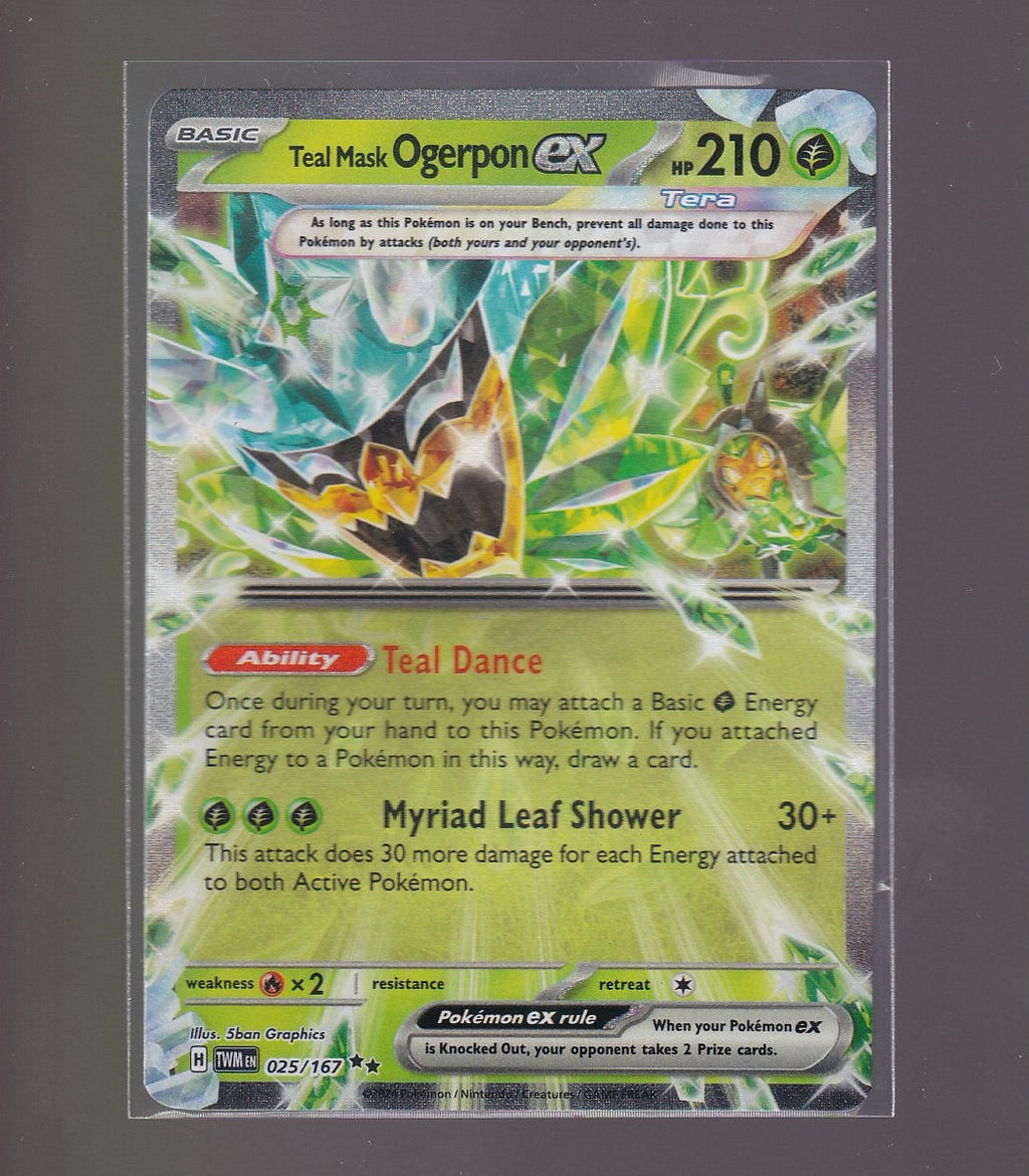 SV06: Twilight Masquerade #025/167 Teal Mask Ogerpon ex