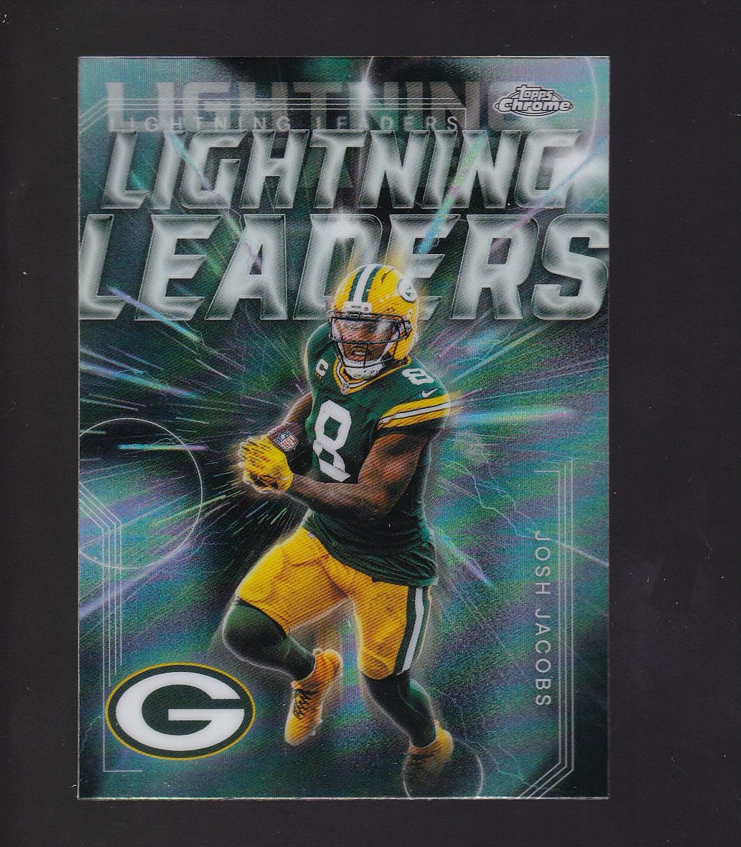 2025 Topps Chrome #LL-20 Josh Jacobs Lightning Leaders