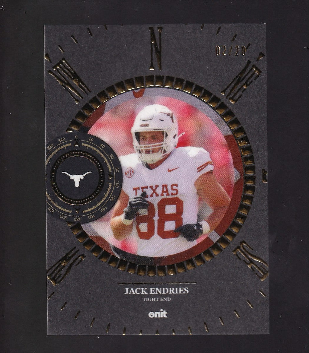 2025 ONIT Athlete Timeless Texas Longhorns #C-3 Jack Endries Compass
