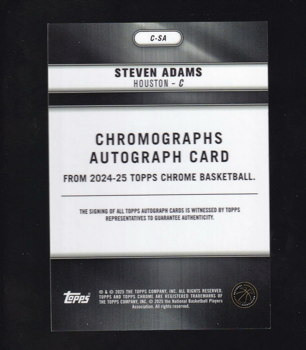2024-25 Topps Chrome #C-SA Steven Adams Chromographs