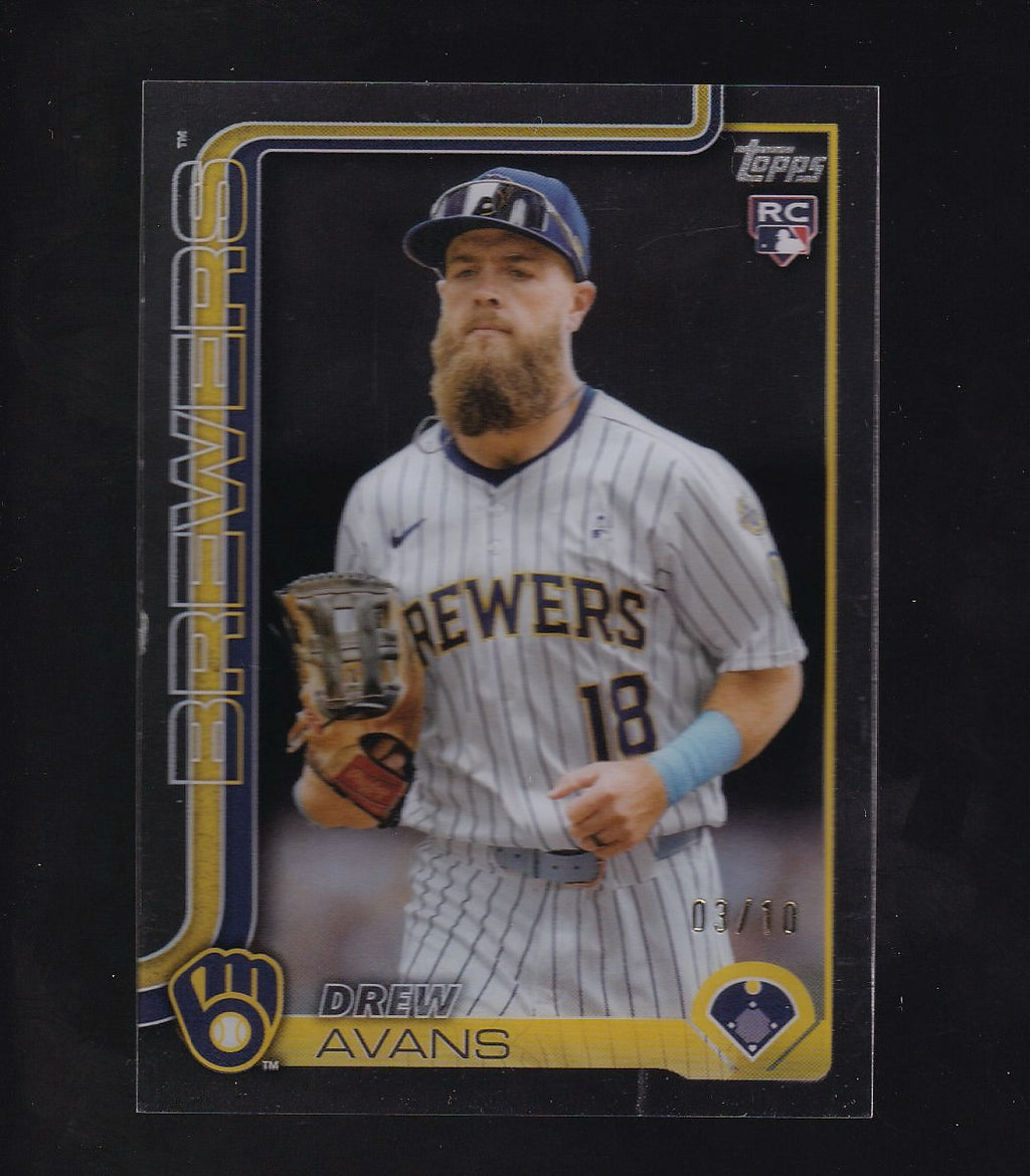 2025 Topps Update #US92 Drew Avans Clear Acetate /10