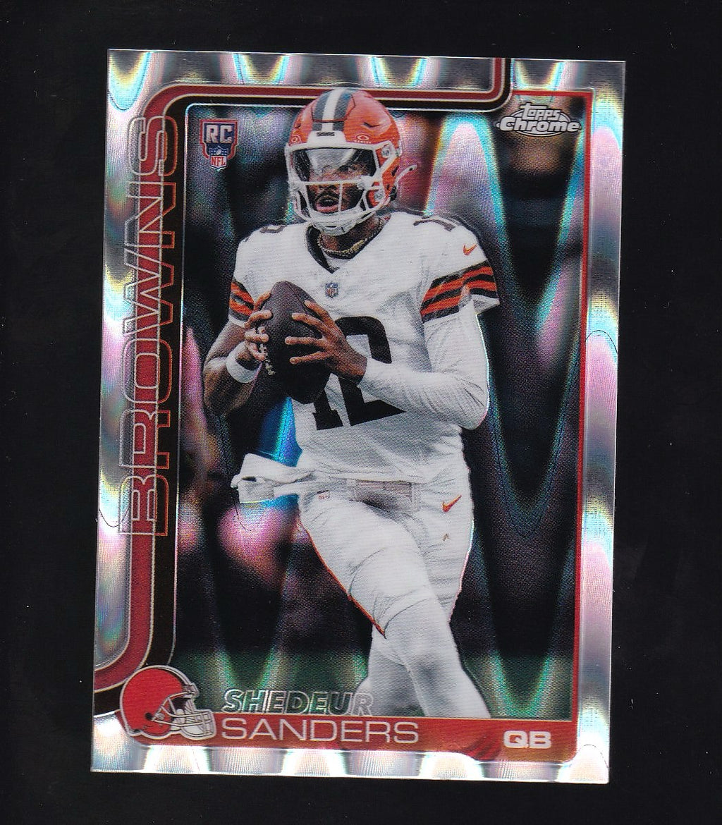 2025 Topps Chrome #315 Shedeur Sanders Ray Wave Refractor