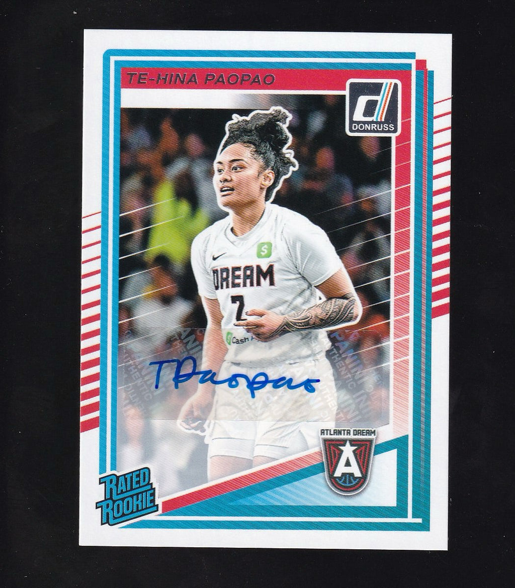 2025 Donruss WNBA #91 Te-Hina Paopao Rated Rookies Signatures