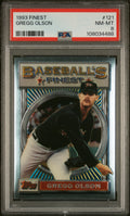 1993 Finest #121 Gregg Olson PSA 8