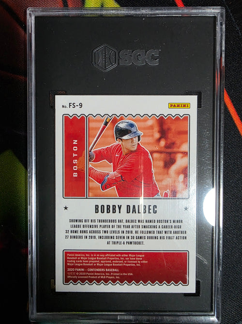 2020 Panini Contenders #FS-9 Bobby Dalbec Future Stars SGC 10