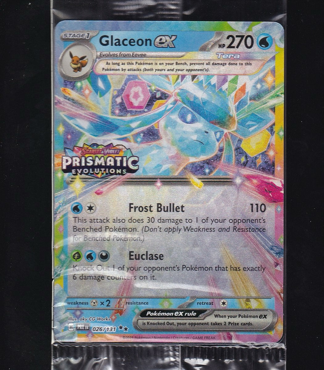 Prismatic Evolutions-Sealed Promo #026/131 Glaceon ex