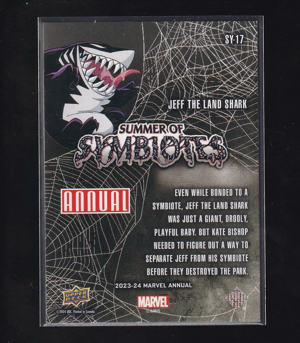 2023-24 Upper Deck Marvel Annual #SY-17 Jeff the Land Shark Summer of Symbiotes