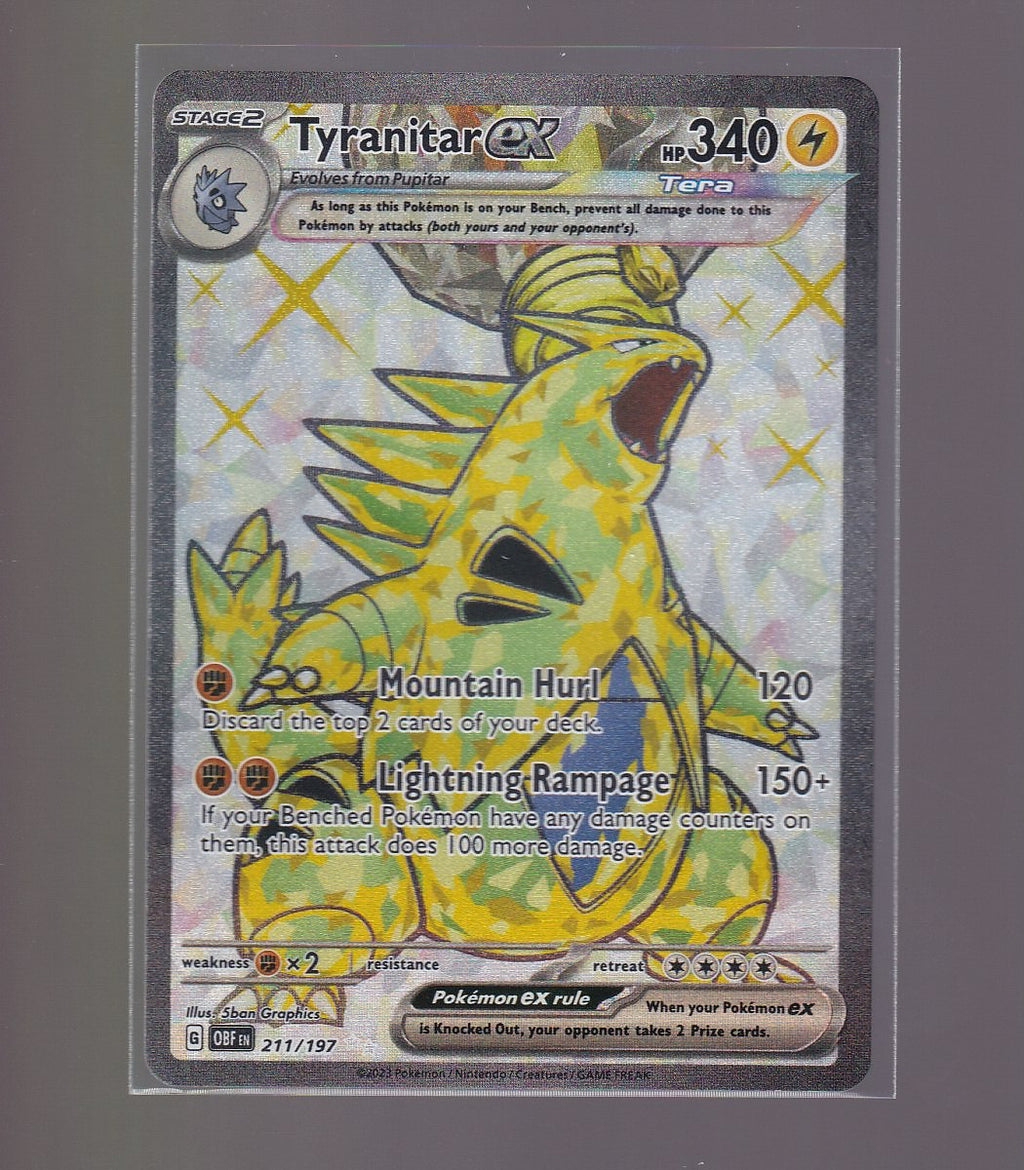SV03: Obsidian Flames #211/197 Tyranitar ex