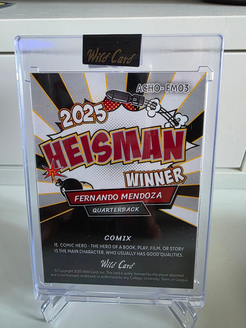 ACHO-Comix #ACHO-FM03 Fernando Mendoza Heisman Winner