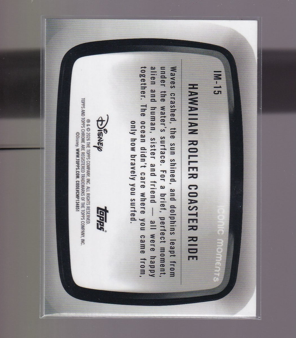 Topps Chrome Disney #IM-15 Lilo & Stitch Iconic Moments