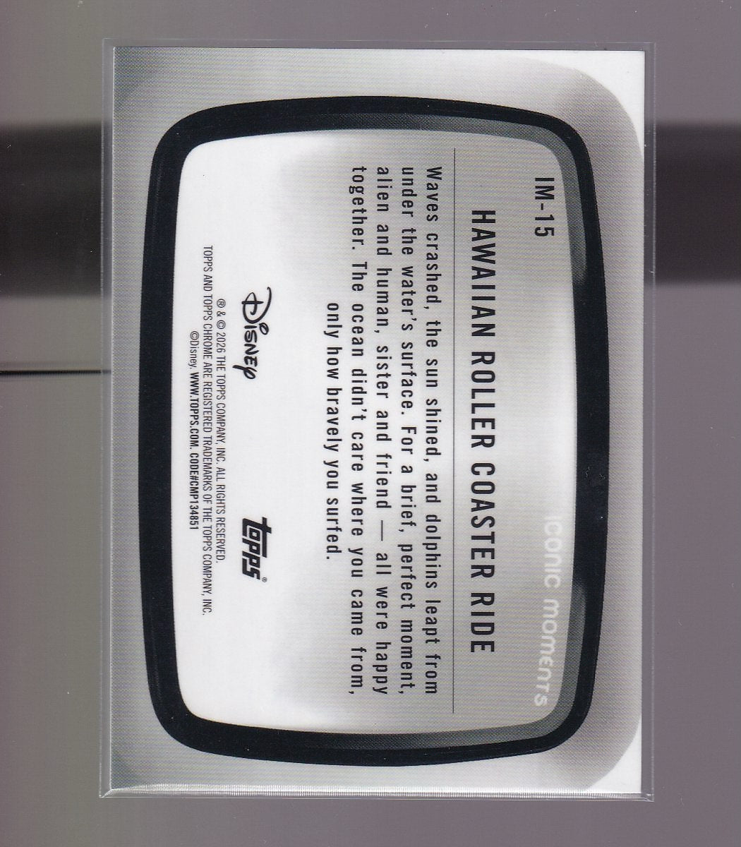 Topps Chrome Disney #IM-15 Lilo & Stitch Iconic Moments
