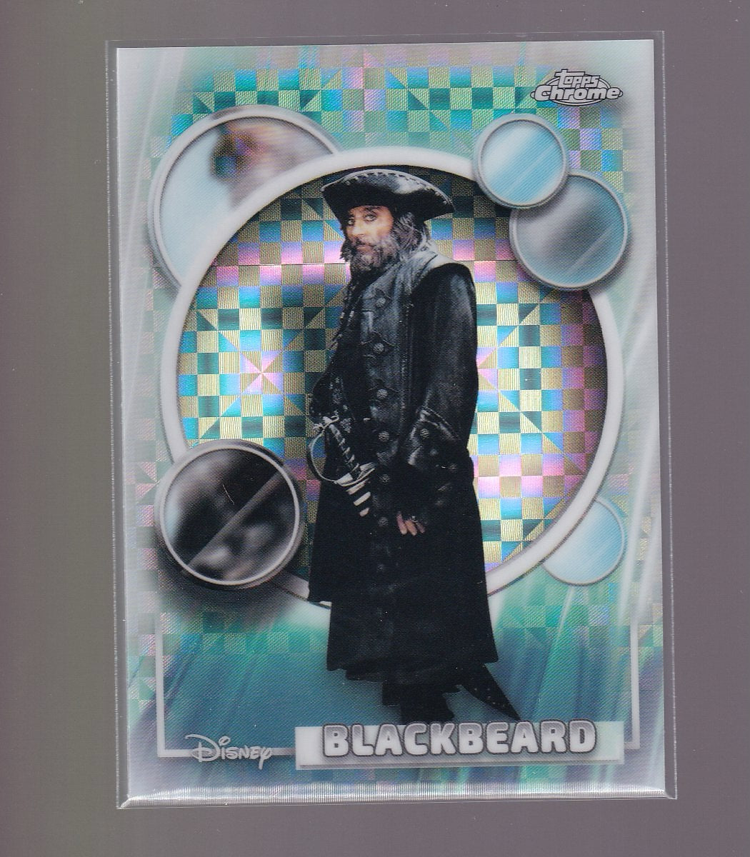 2026 Topps Chrome Disney #15 Blackbeard X-Fractor