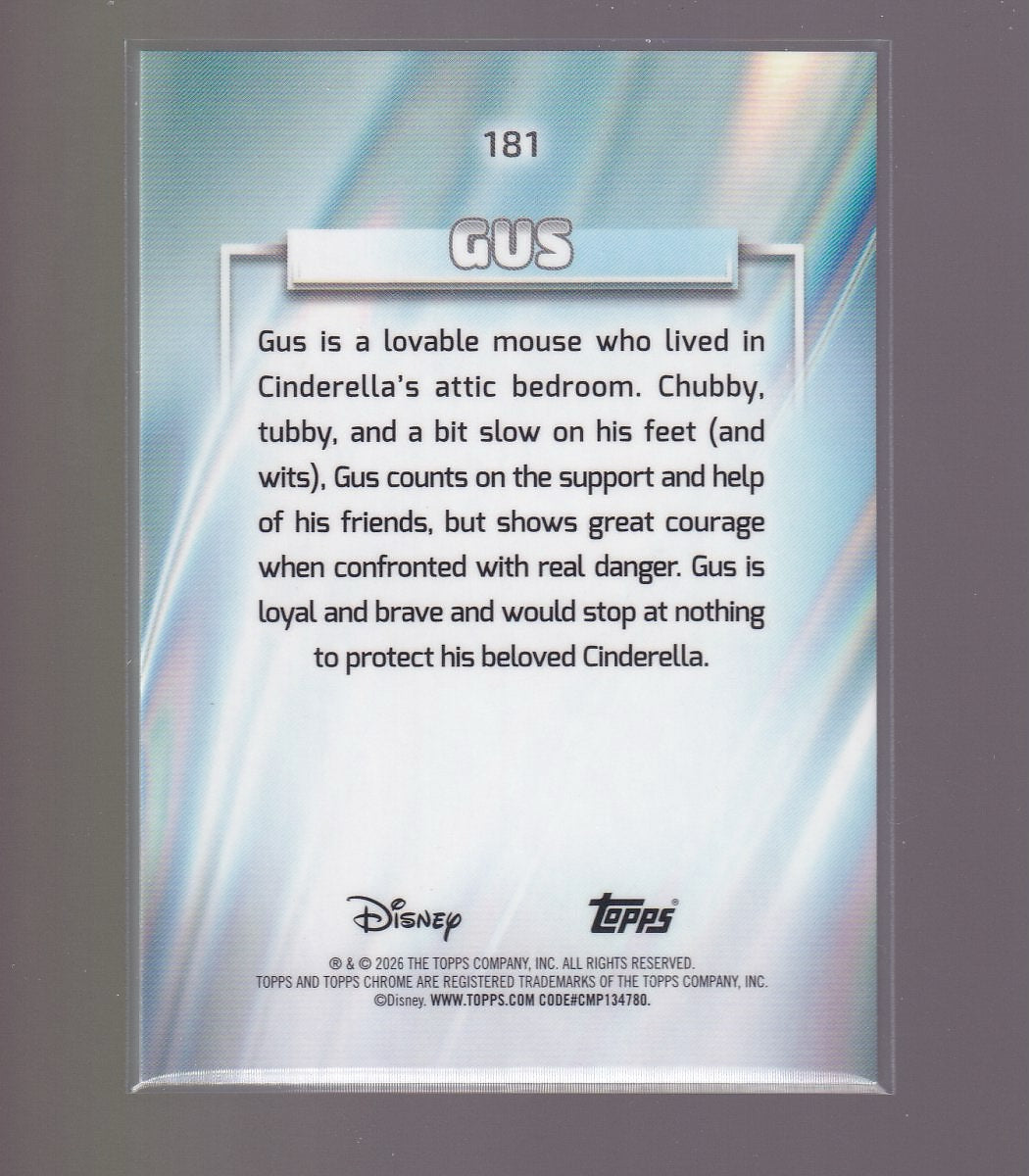 2026 Topps Chrome Disney #181 Gus X-Fractor