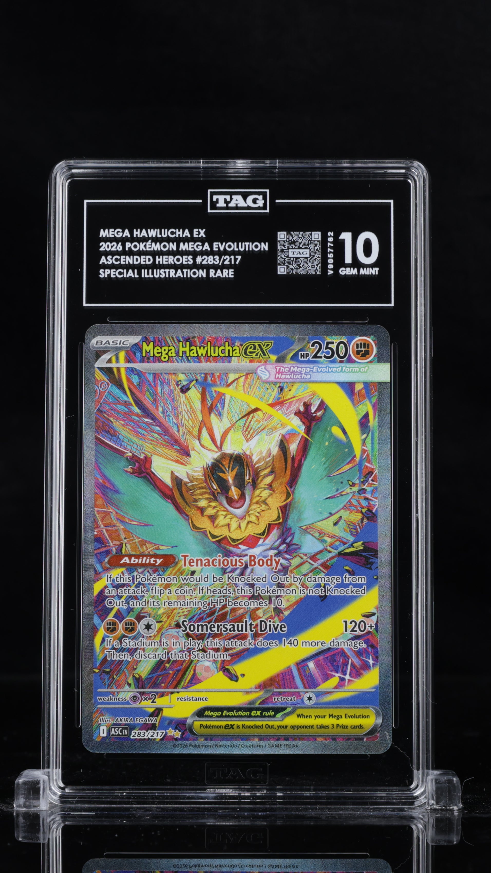 ME: Ascended Heroes #283/217 Mega Hawlucha ex TAG 10