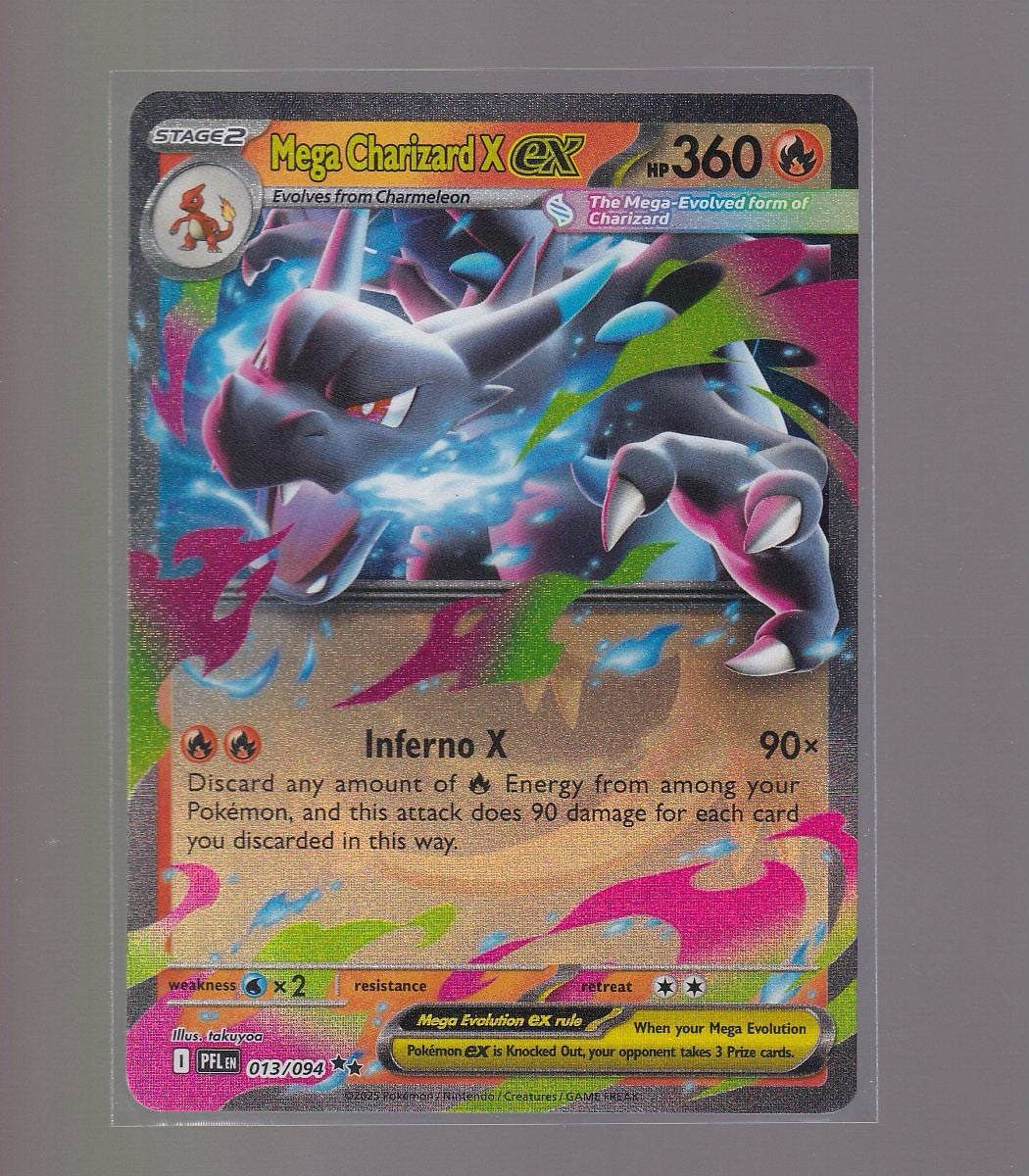 ME02: Phantasmal Flames #013/094 Mega Charizard X ex