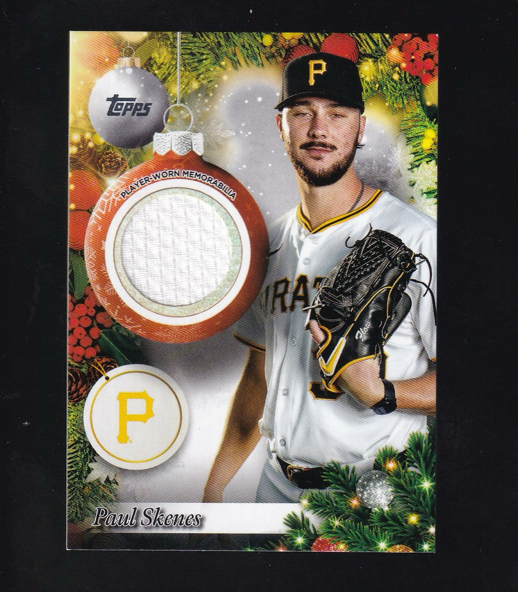 2025 Topps Holiday #PR-PS Paul Skenes Player Relics