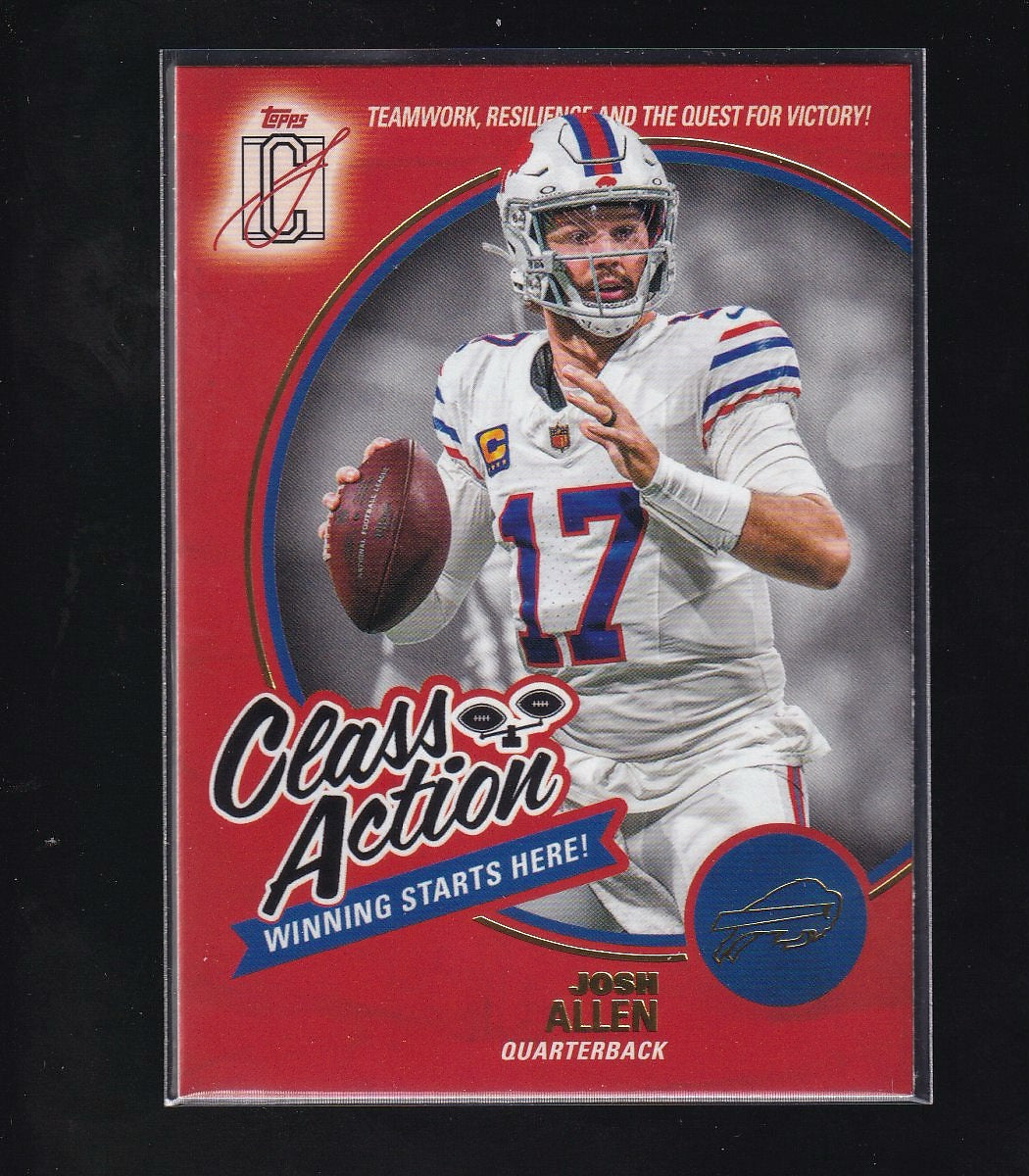 2025 Topps Signature Class #CA-4 Josh Allen Class Action