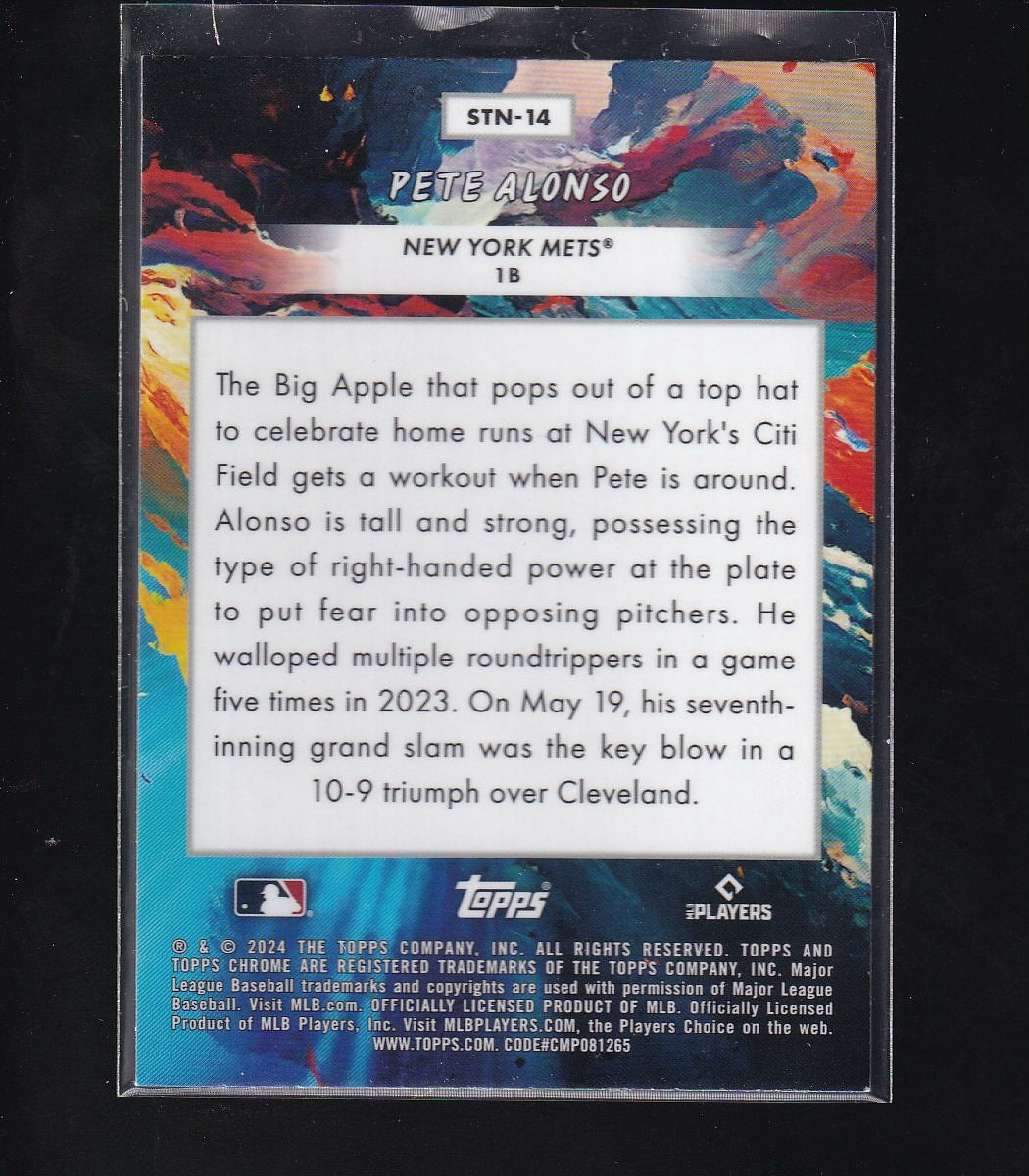 2024 Topps Chrome Cosmic #STN-14 Pete Alonso Stars in the Night