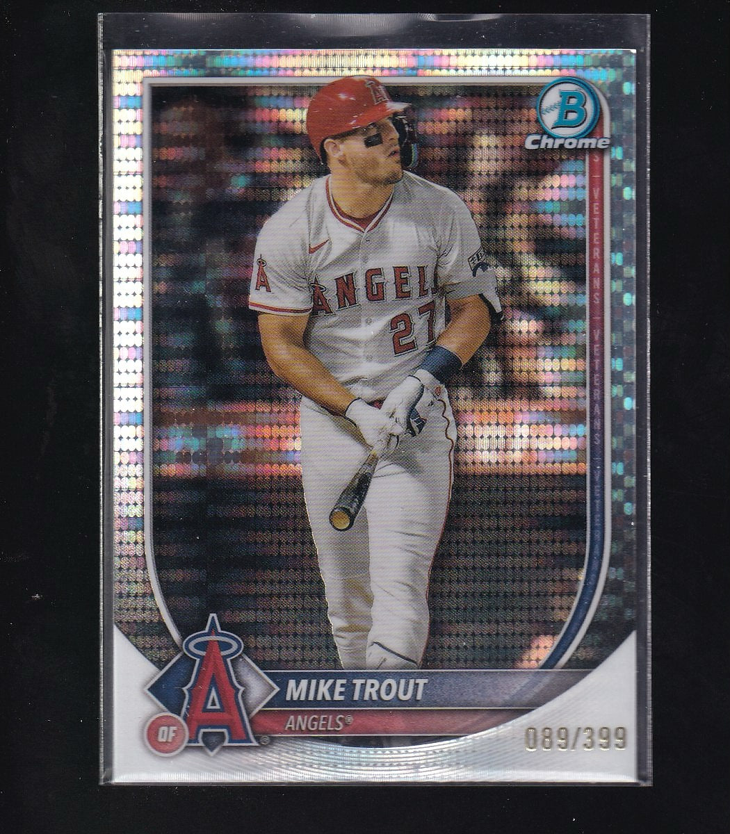 2025 Bowman Chrome #27 Mike Trout Pulsar #/399