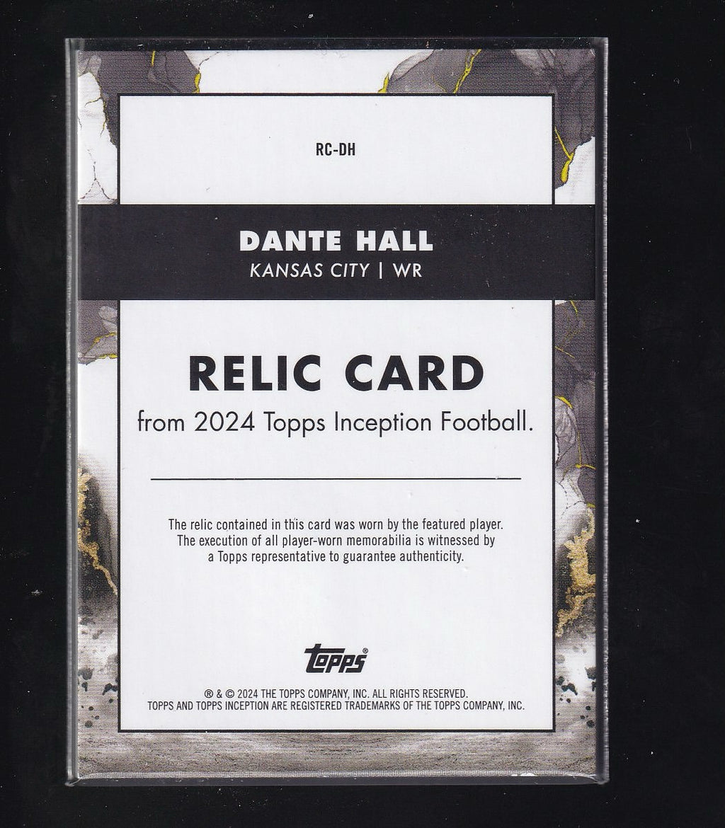 2024 Topps Inception #RC-DH Dante Hall Relics Purple #/125