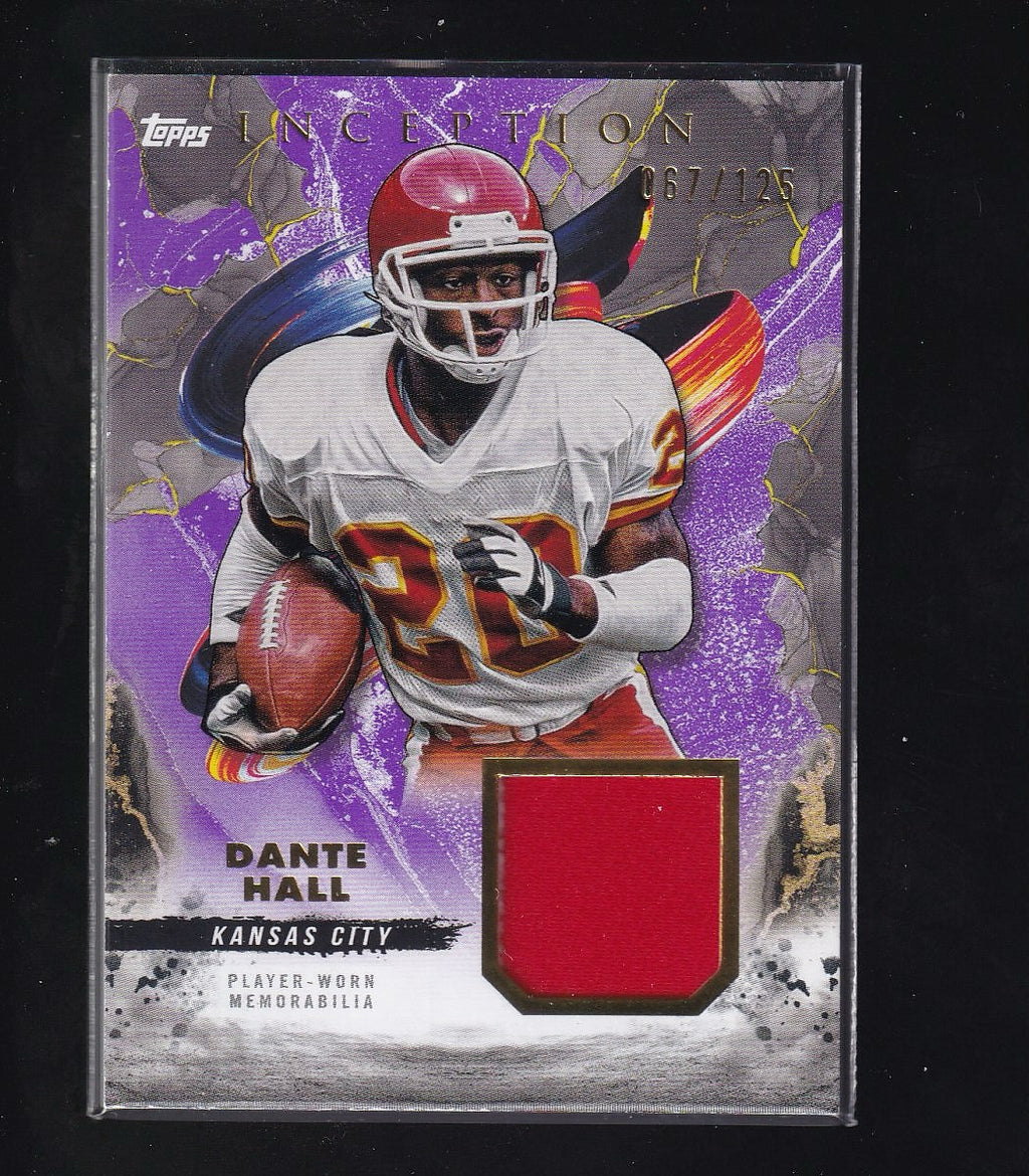 2024 Topps Inception #RC-DH Dante Hall Relics Purple #/125