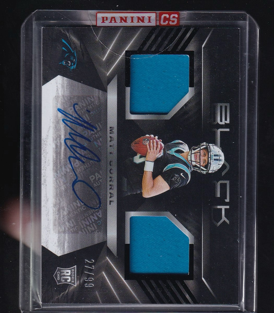 2022 Panini Black #RSM-MCO Matt Corral Double Relic Rookie Auto #/99