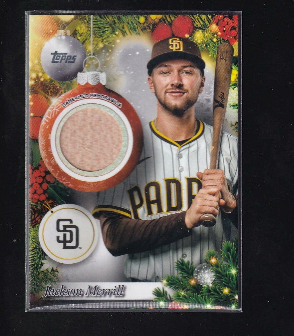 2025 Topps Holiday #PR-JM Jackson Merrill Player Relics