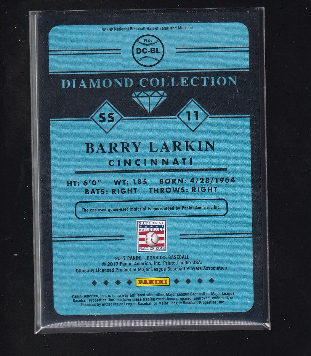 2017 Donruss #DC-BL Barry Larkin Diamond Collection