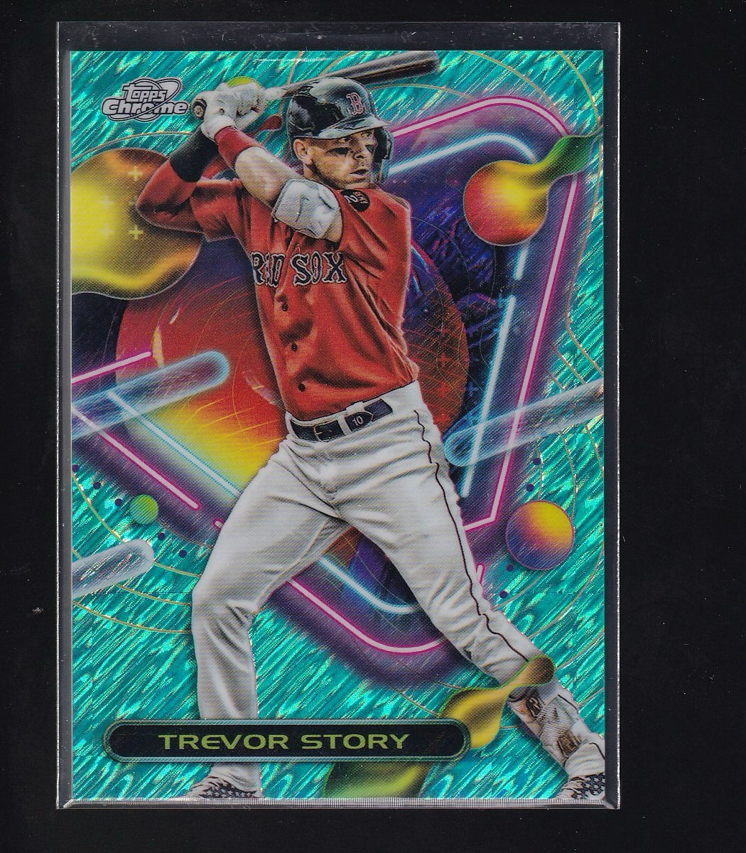 2023 Topps Chrome Cosmic #158 Trevor Story Aqua Equinox Refractor #/199