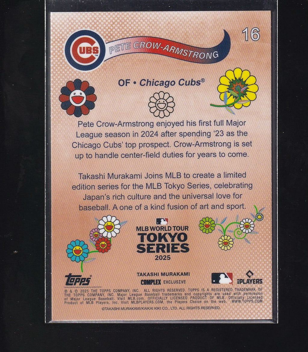 2025 Topps MLB Tokyo Series Takashi Murakami Excl #16 Pete Crow-Armstrong