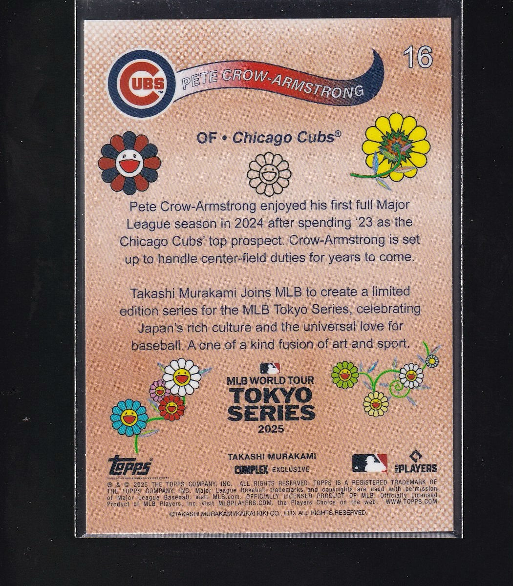 2025 Topps MLB Tokyo Series Takashi Murakami Excl #16 Pete Crow-Armstrong