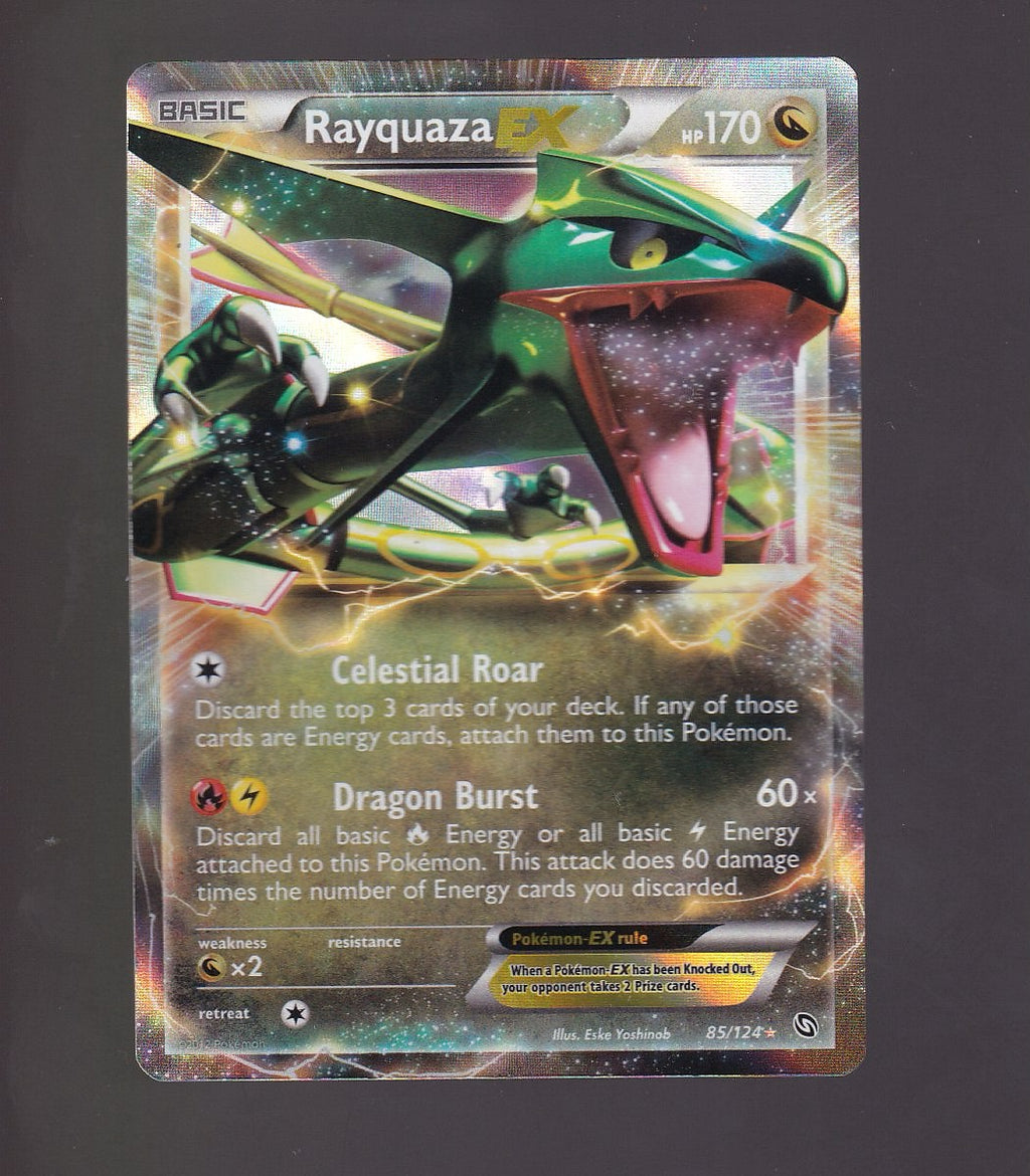 Dragons Exalted #85/124 Rayquaza EX-Lightly Played