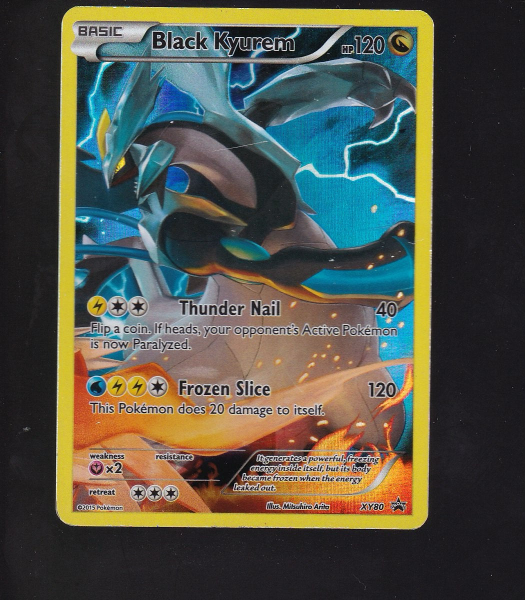 XY Promos #XY80 Black Kyurem-Moderately Played