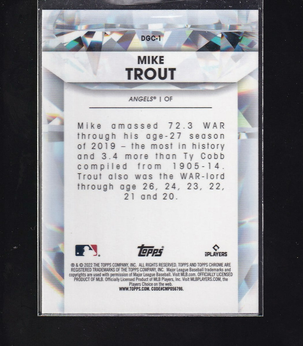 2022 Topps Chrome Update #DGC-1 Mike Trout Diamond Greats